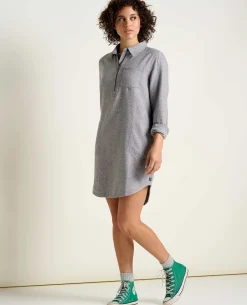 Women Toad&Co Flannels*Bodie Quarter Zip Dress