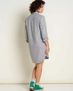 Women Toad&Co Flannels*Bodie Quarter Zip Dress