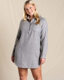 Women Toad&Co Flannels*Bodie Quarter Zip Dress