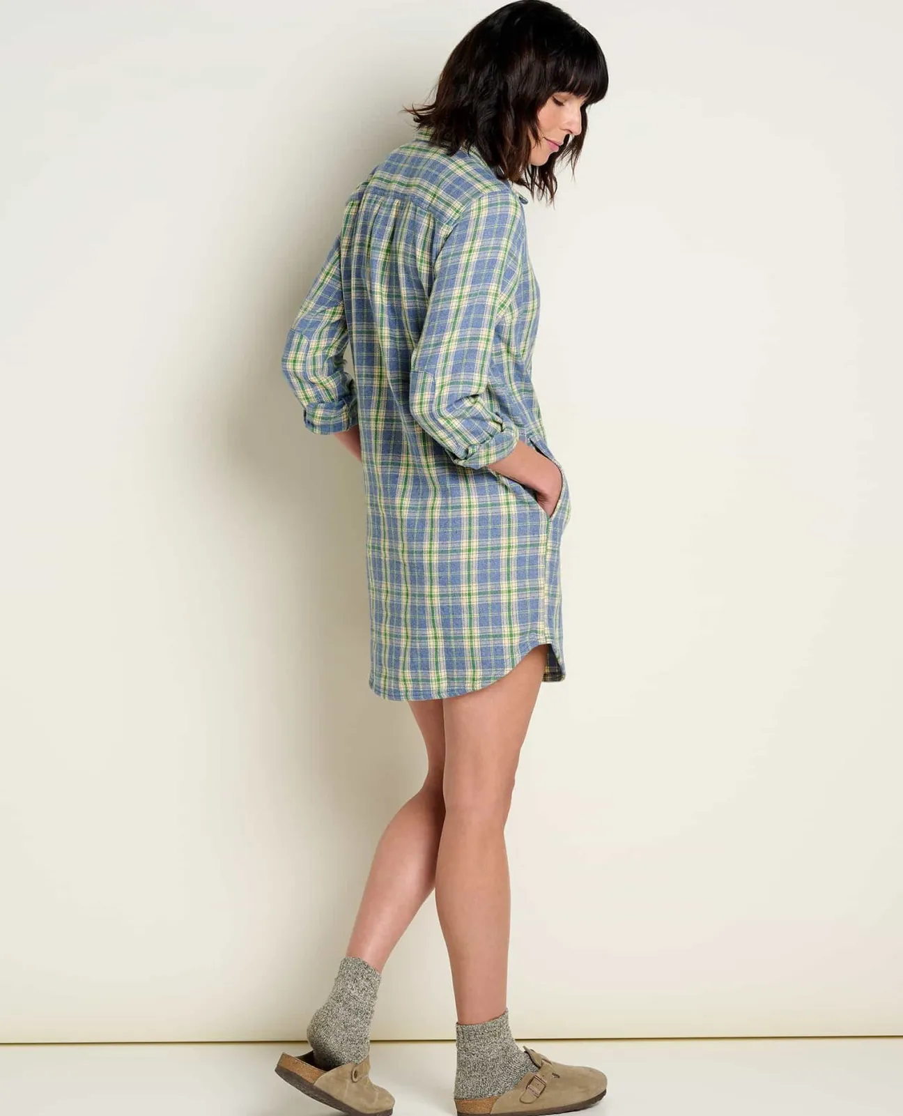 Women Toad&Co Flannels*Bodie Quarter Zip Dress