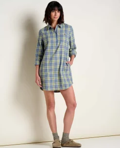 Women Toad&Co Flannels*Bodie Quarter Zip Dress
