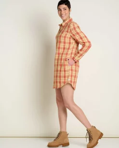 Women Toad&Co Flannels*Bodie Quarter Zip Dress