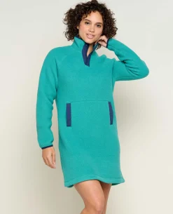 Women Toad&Co Dresses*Campo Fleece 1/4 Snap Dress