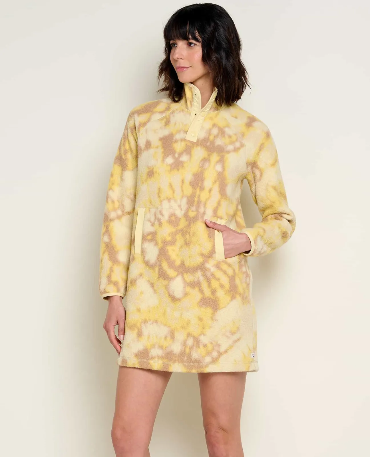 Women Toad&Co Dresses*Campo Fleece 1/4 Snap Dress