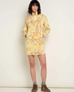 Women Toad&Co Dresses*Campo Fleece 1/4 Snap Dress
