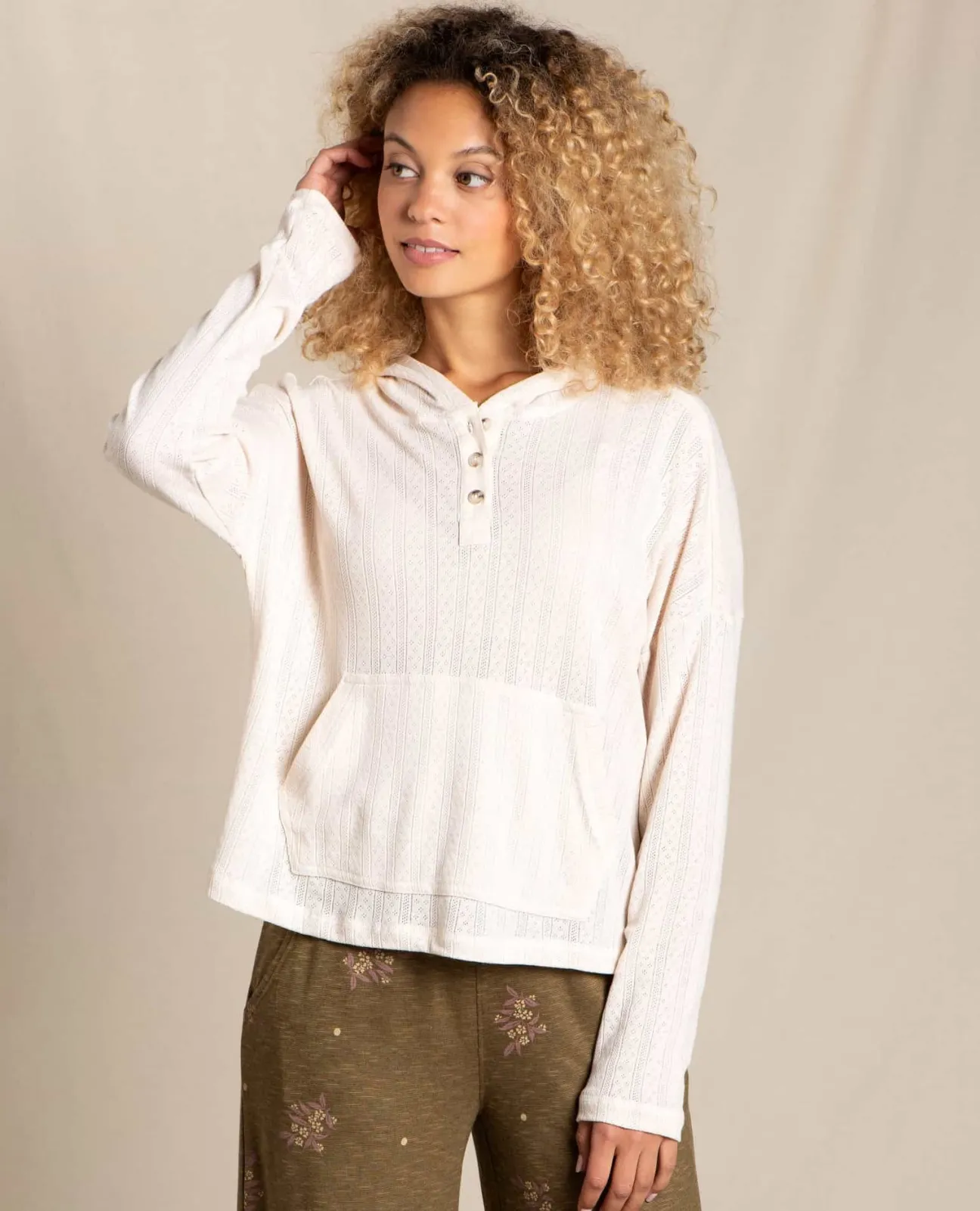 Women Toad&Co Sweaters*Foothill Pointelle Hoodie