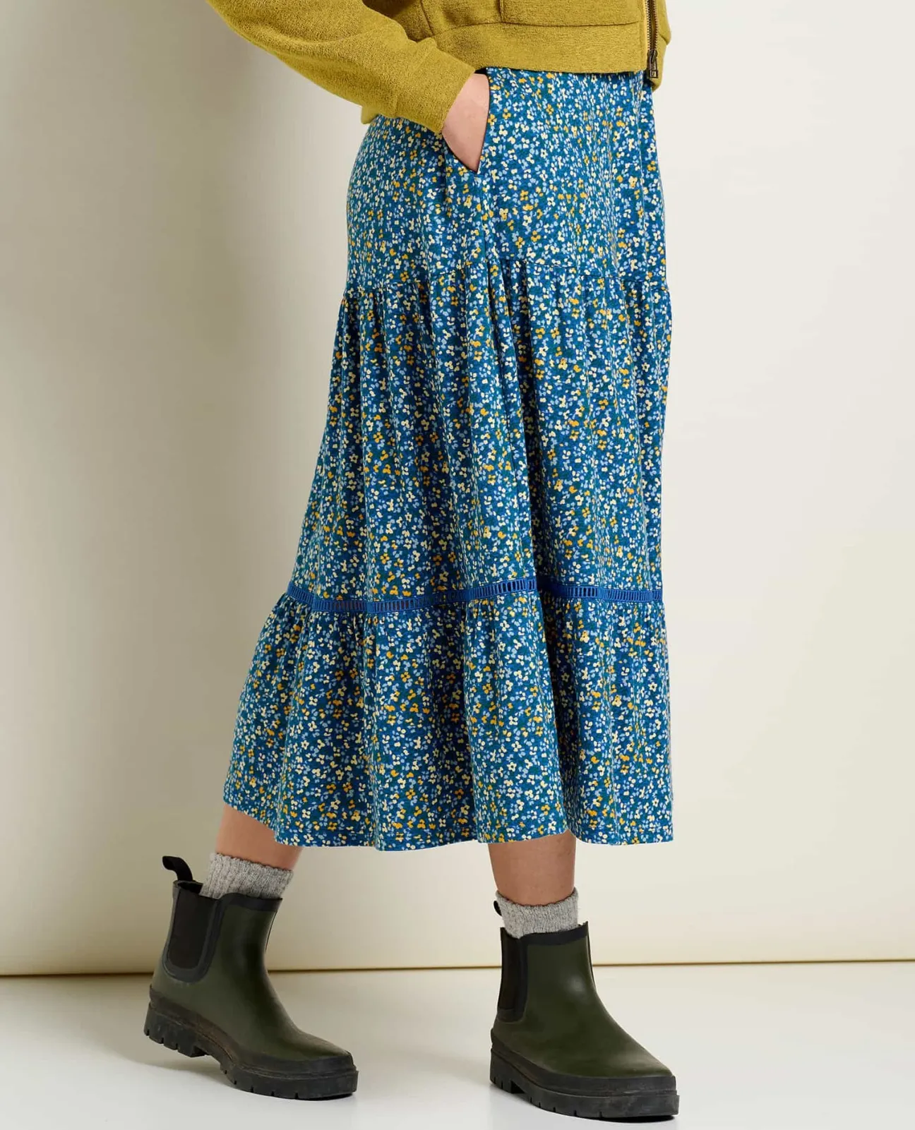 Women Toad&Co Skirts & Skorts*Marigold Tiered Midi Skirt