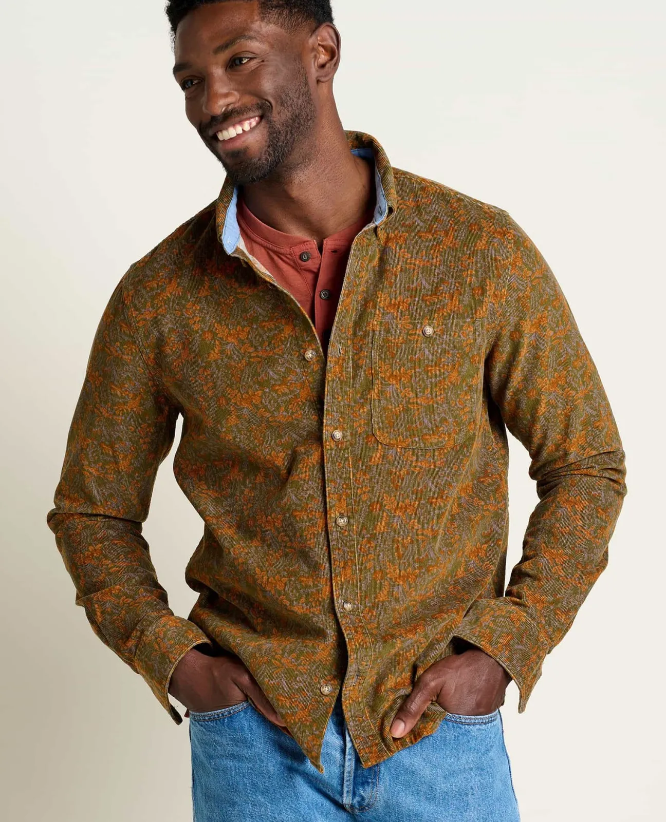 Men Toad&Co Shirts*Men's Scouter Cord Long Sleeve Shirt
