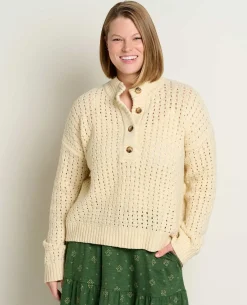 Women Toad&Co Sweaters*Moss Point Henley Sweater