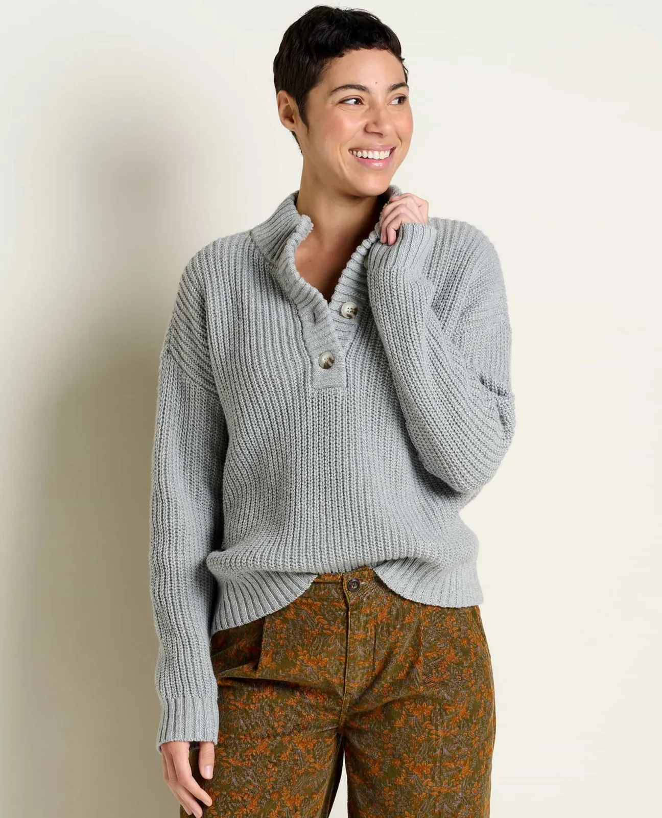 Women Toad&Co Sweaters*Moss Point Henley Sweater