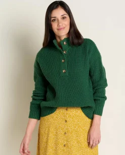 Women Toad&Co Sweaters*Moss Point Henley Sweater