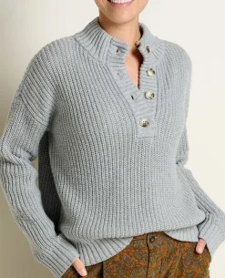 Women Toad&Co Sweaters*Moss Point Henley Sweater