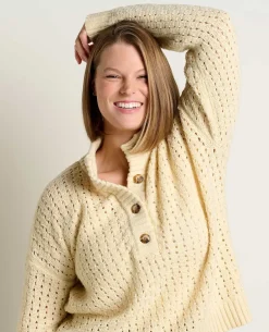 Women Toad&Co Sweaters*Moss Point Henley Sweater