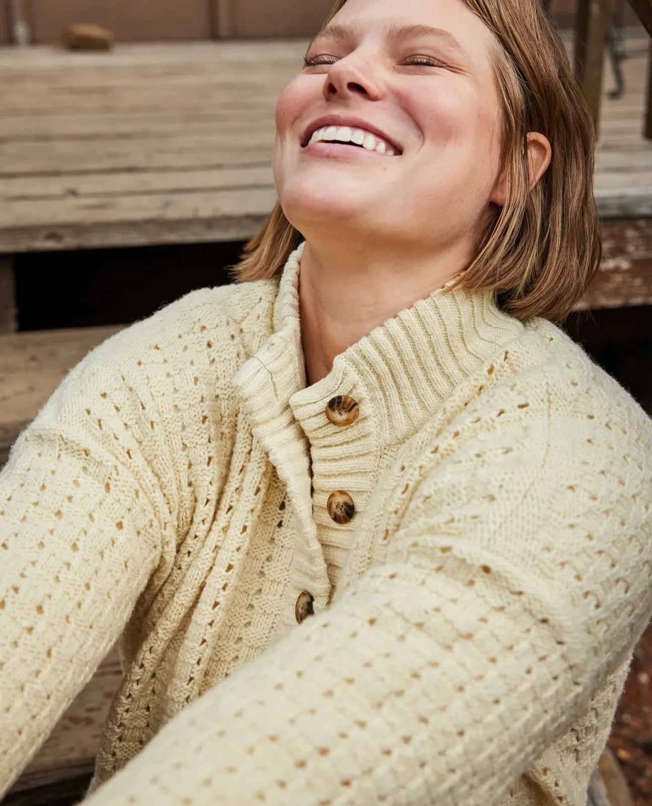 Women Toad&Co Sweaters*Moss Point Henley Sweater