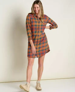 Women Toad&Co Flannels*Re-Form Flannel Shirtdress