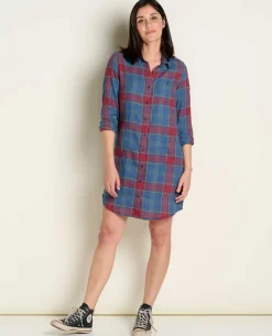 Women Toad&Co Flannels*Re-Form Flannel Shirtdress