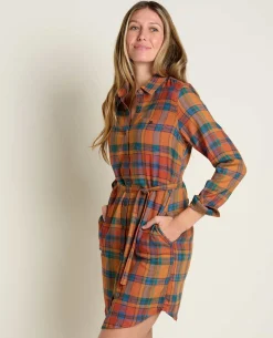 Women Toad&Co Flannels*Re-Form Flannel Shirtdress