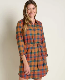 Women Toad&Co Flannels*Re-Form Flannel Shirtdress