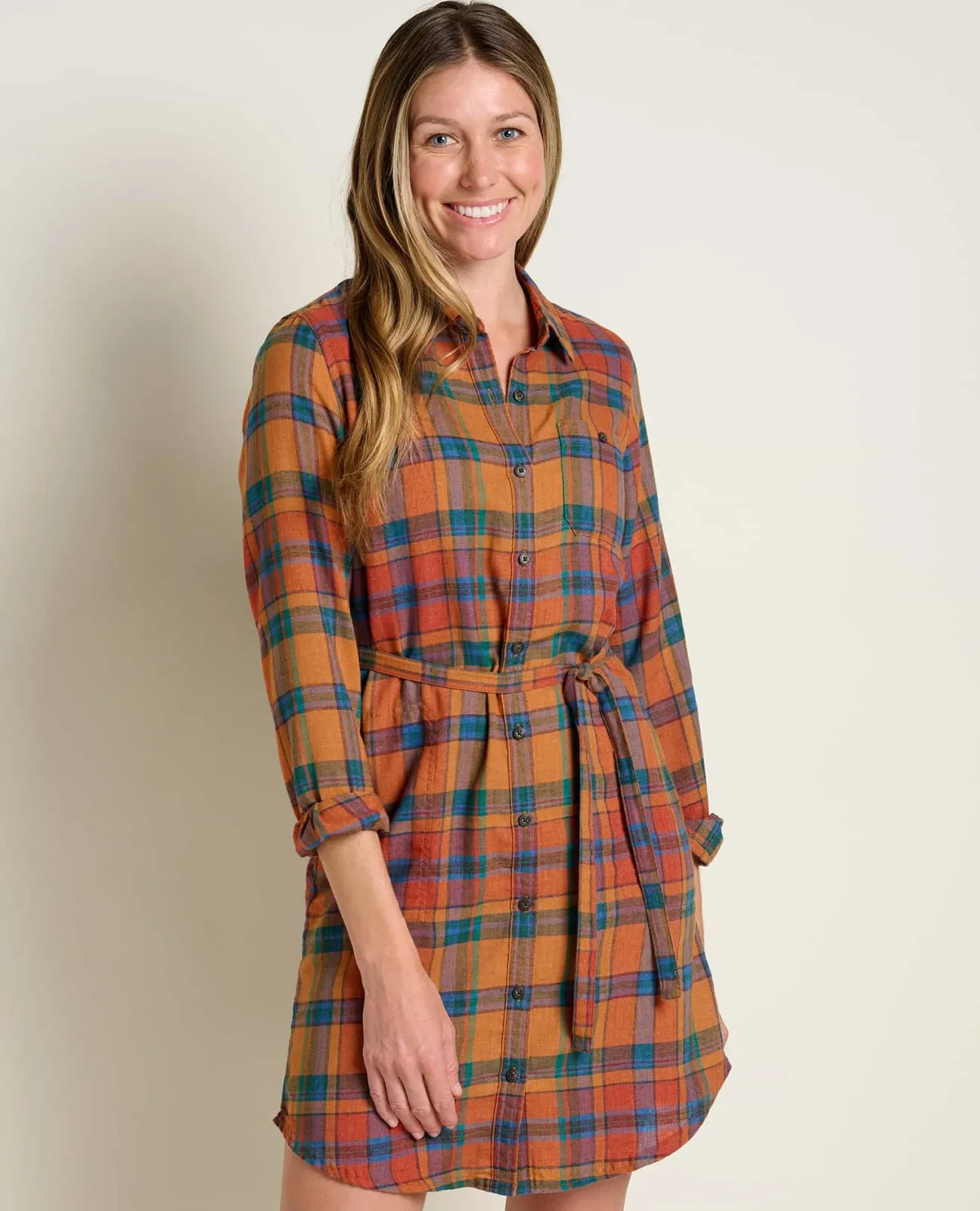 Women Toad&Co Flannels*Re-Form Flannel Shirtdress