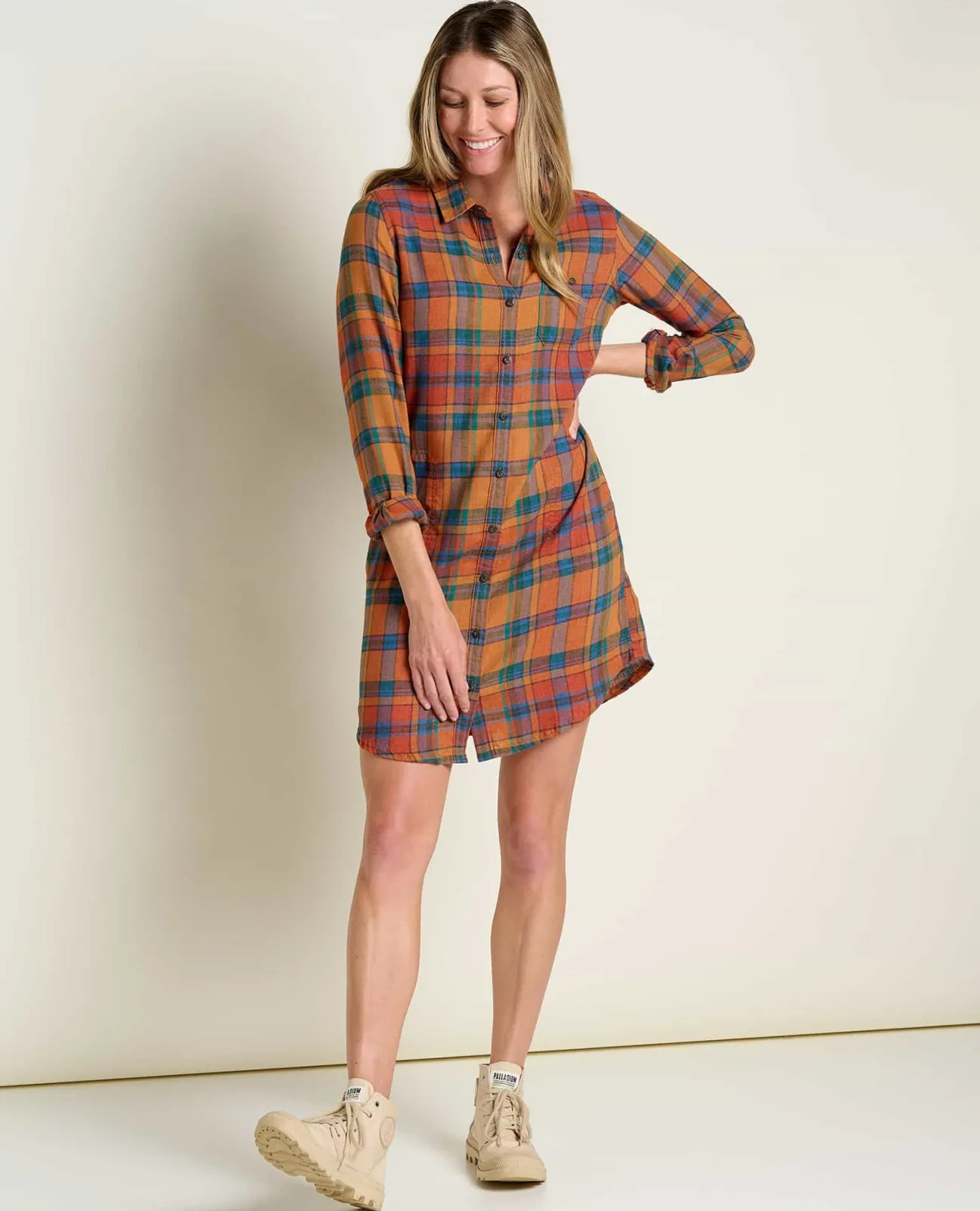 Women Toad&Co Flannels*Re-Form Flannel Shirtdress