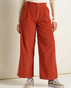 Women Toad&Co Pants*Scouter Cord Pleated Pull On Pant