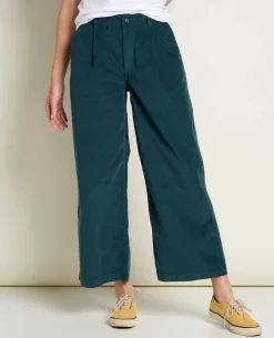 Women Toad&Co Pants*Scouter Cord Pleated Pull On Pant
