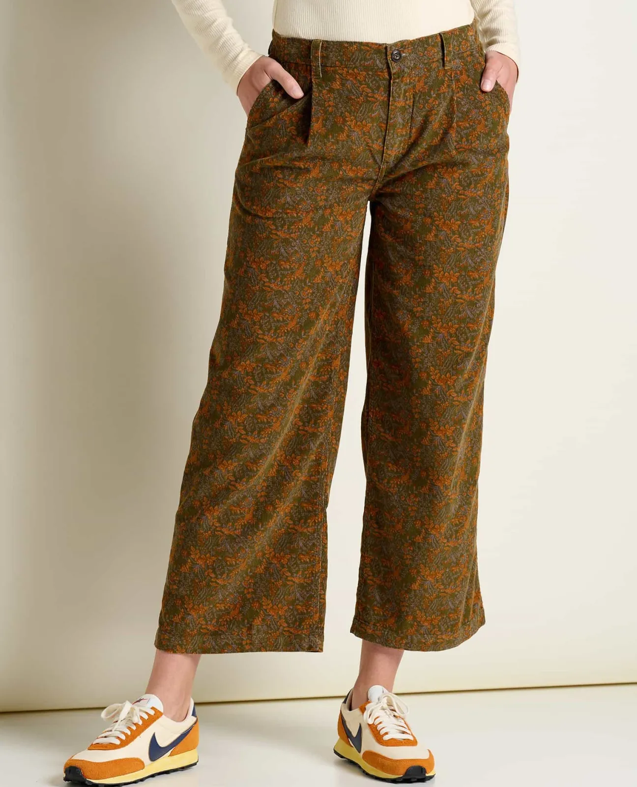 Women Toad&Co Pants*Scouter Cord Pleated Pull On Pant