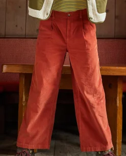 Women Toad&Co Pants*Scouter Cord Pleated Pull On Pant