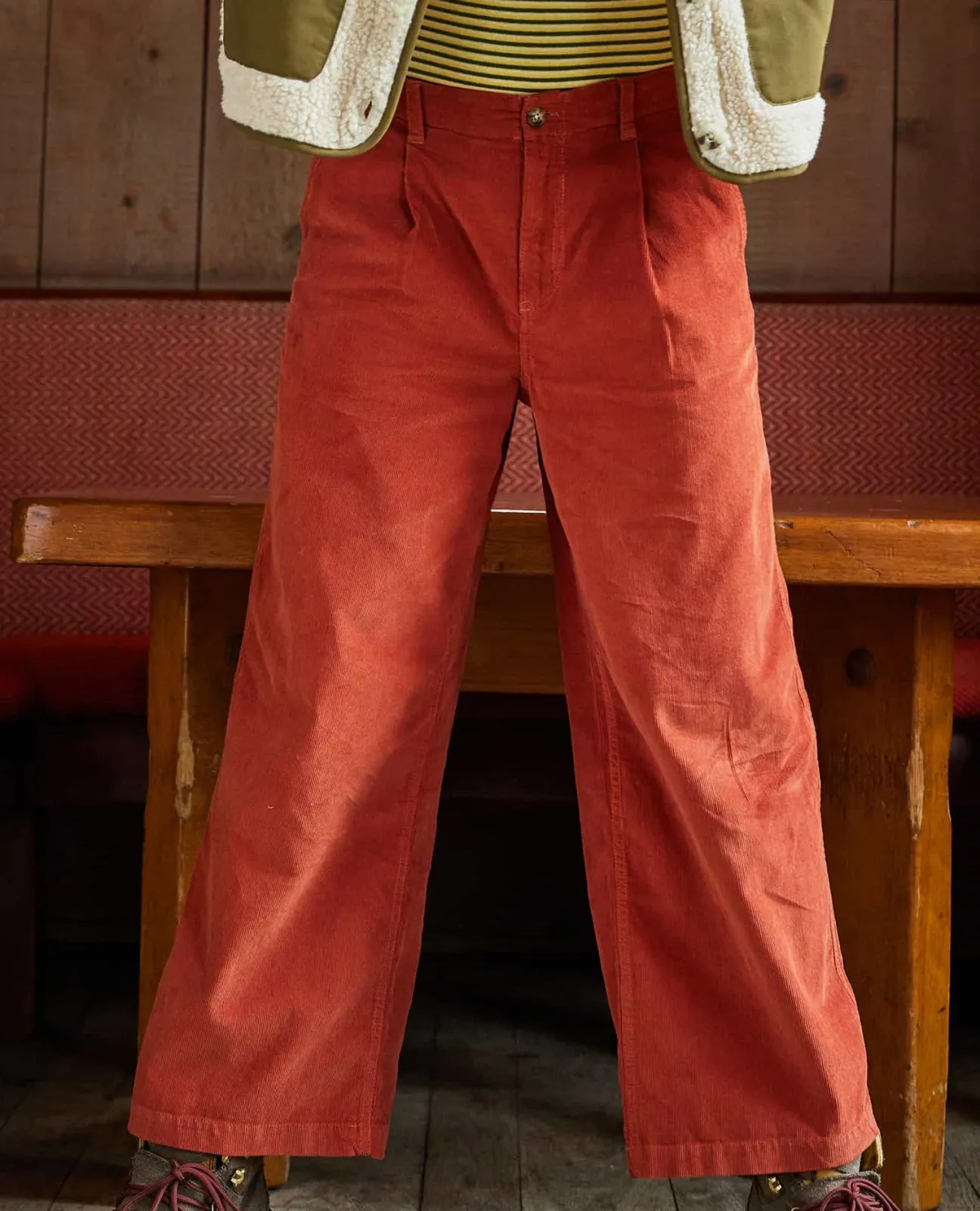 Women Toad&Co Pants*Scouter Cord Pleated Pull On Pant
